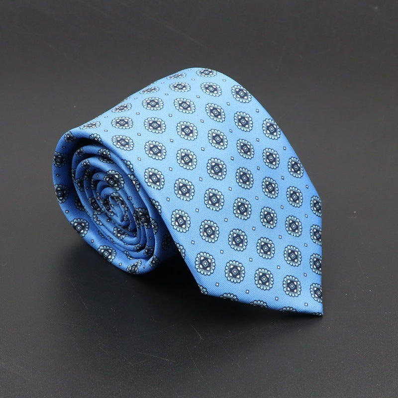 Super Soft Bohemian Silk Tie Men’s Fashion 75mm Necktie
