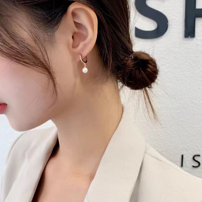 S925 Silver Pearl Earrings