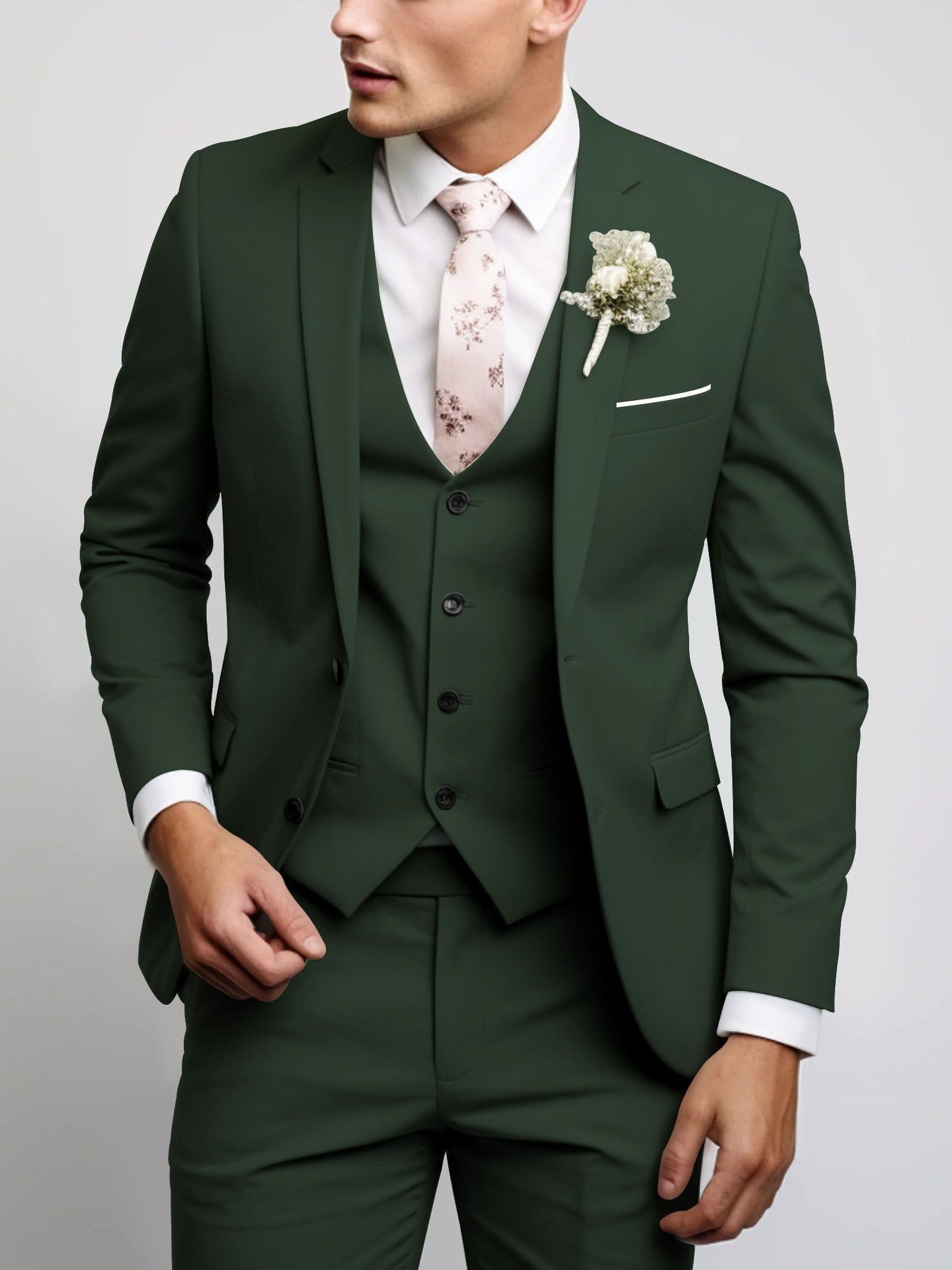 Men's Two-Button Versatile Suit Set