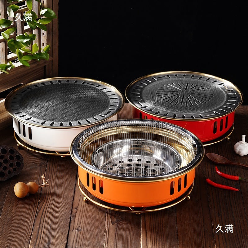 Commercial Round Carbon Barbecue Oven