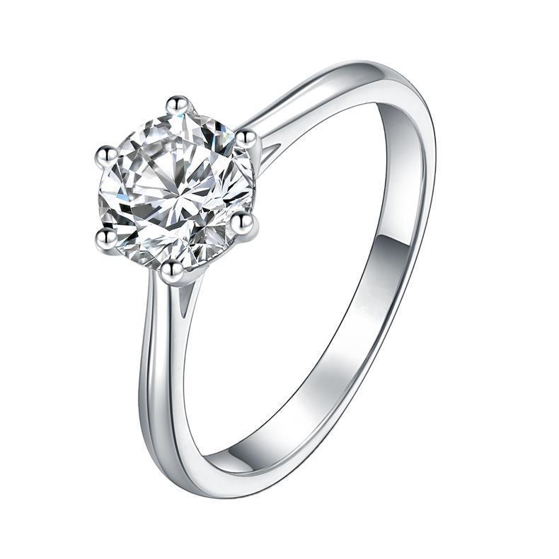 S925 Silver Women’s Moissanite Ring