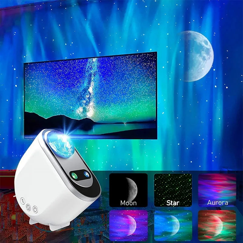 Aurora Borealis Galaxy Star Projector — LED Night Light