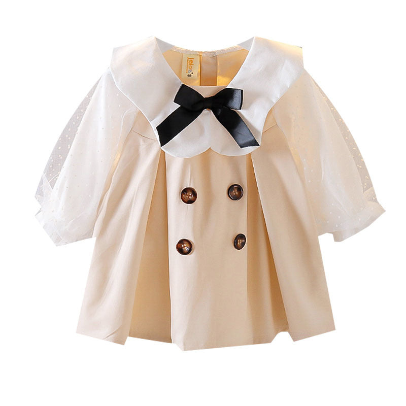Girls' Spring-Autumn Western Dress