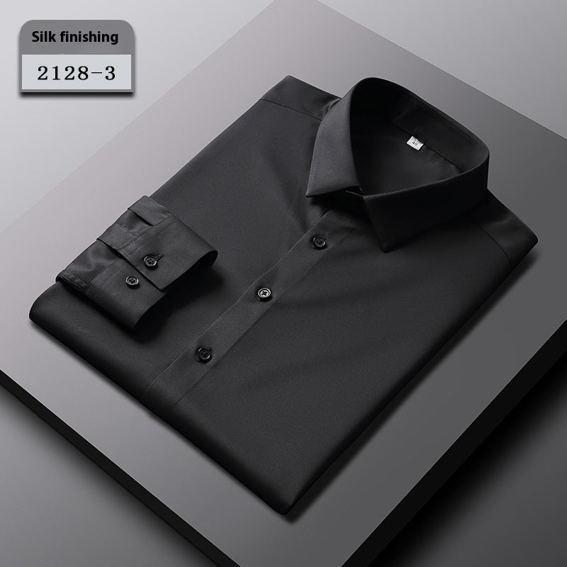 Men’s Elastic Silk Breathable Shirt
