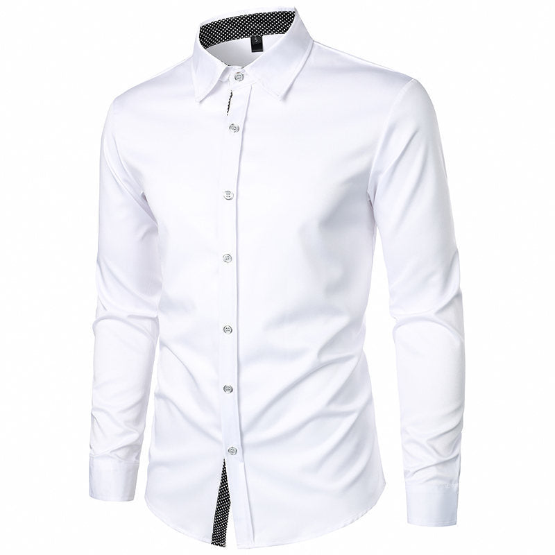 Men's Autumn Winter Patchwork Shirt
