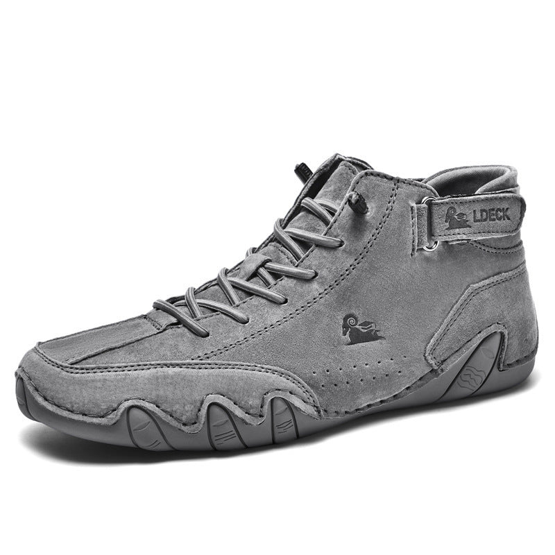 Men's High-Top Casual Fleece Cotton Shoes
