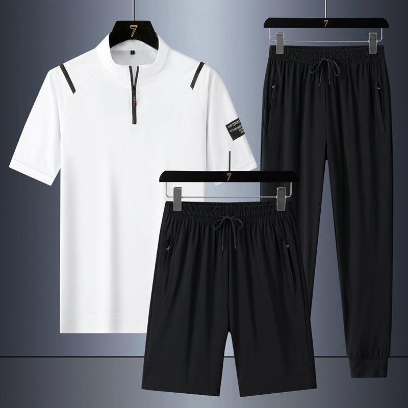 Ice Silk Quick-Dry 3-Piece Set