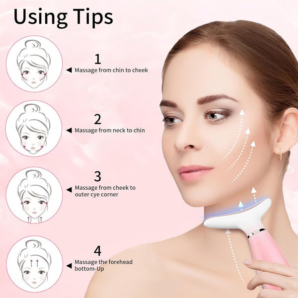 Facial & Neck Massager Device