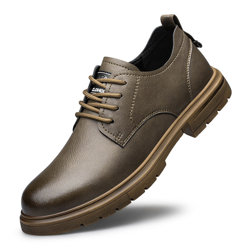 Cowhide Business Platform Men's Shoes