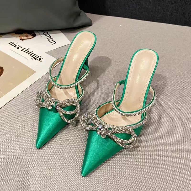 Silk Bandage Stiletto Heel Sandals