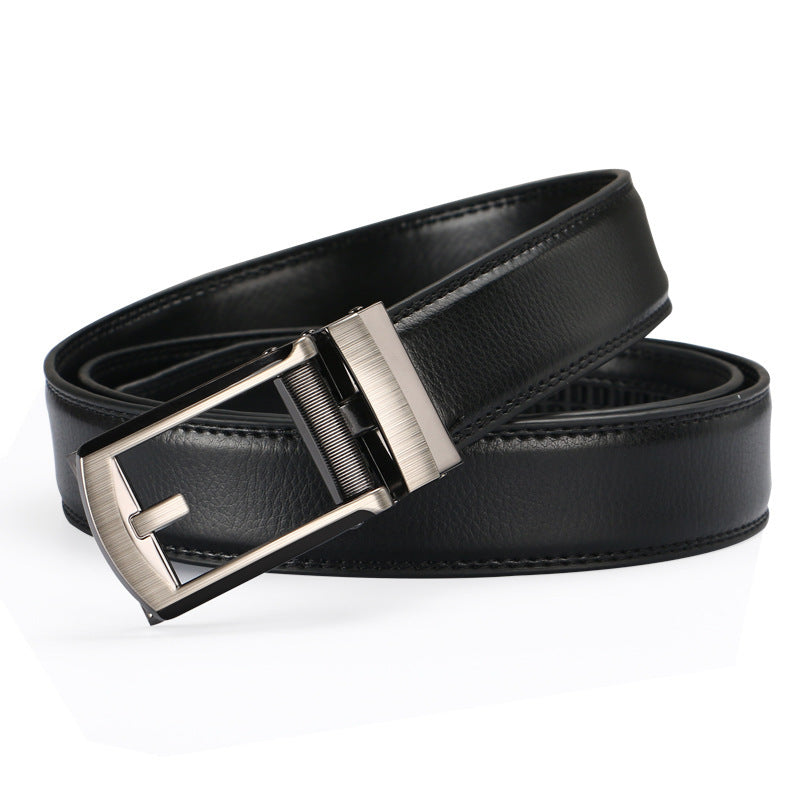 Two-layer Cowhide Automatic Buckle Men's Belt