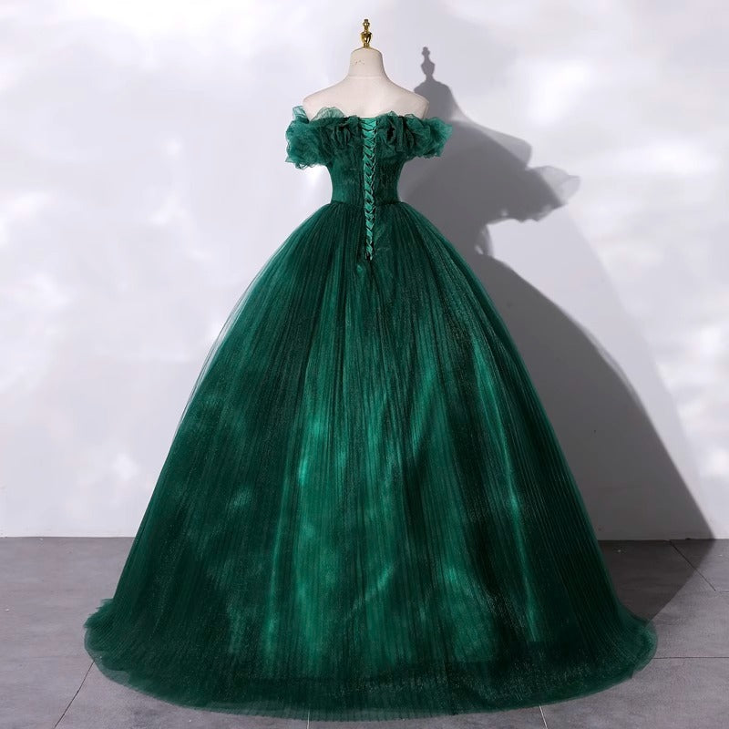 Elegant Off-Shoulder Evening Gown