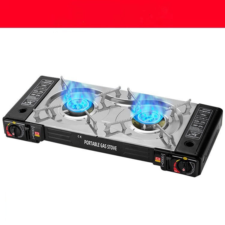 Portable Dual-Burner Camping Oven