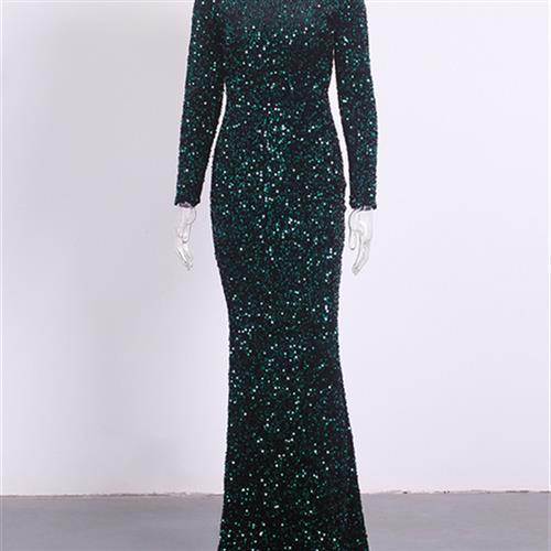 Royal Sequin Elegance Gown