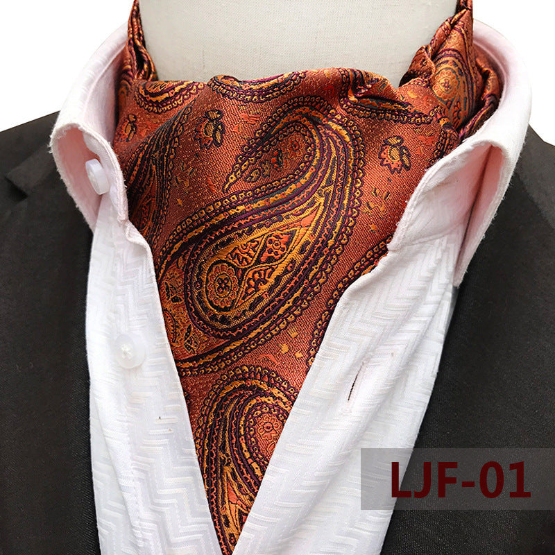 Men's Jacquard Polyester British Scarf