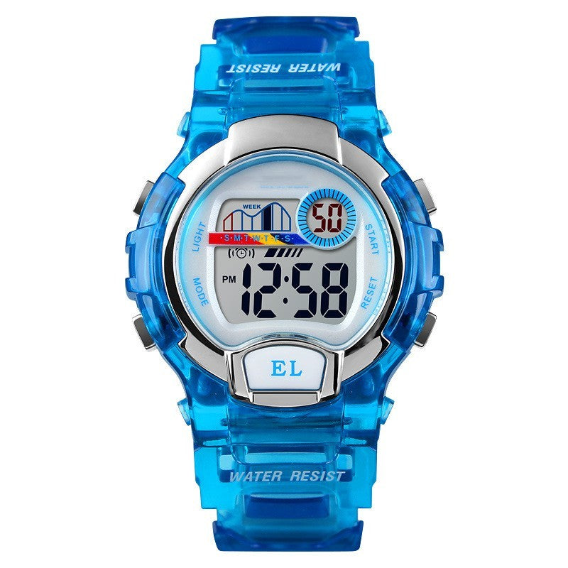 Luminous Transparent Sports Alarm Watch