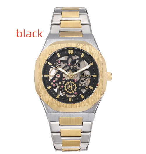 BESTWIN Men’s Fashion Alloy Watch Hollow Butterfly Clasp