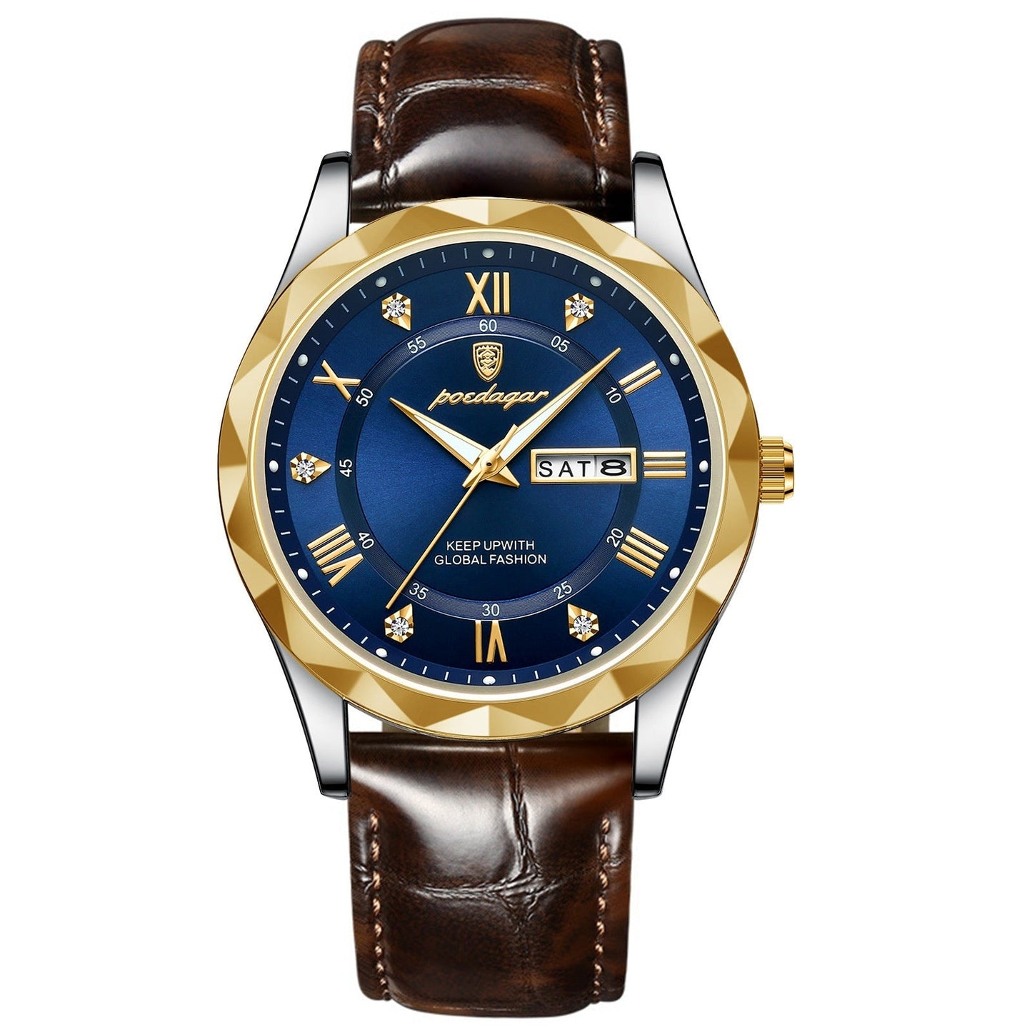 Men's Luxury Leather Quartz Watch
