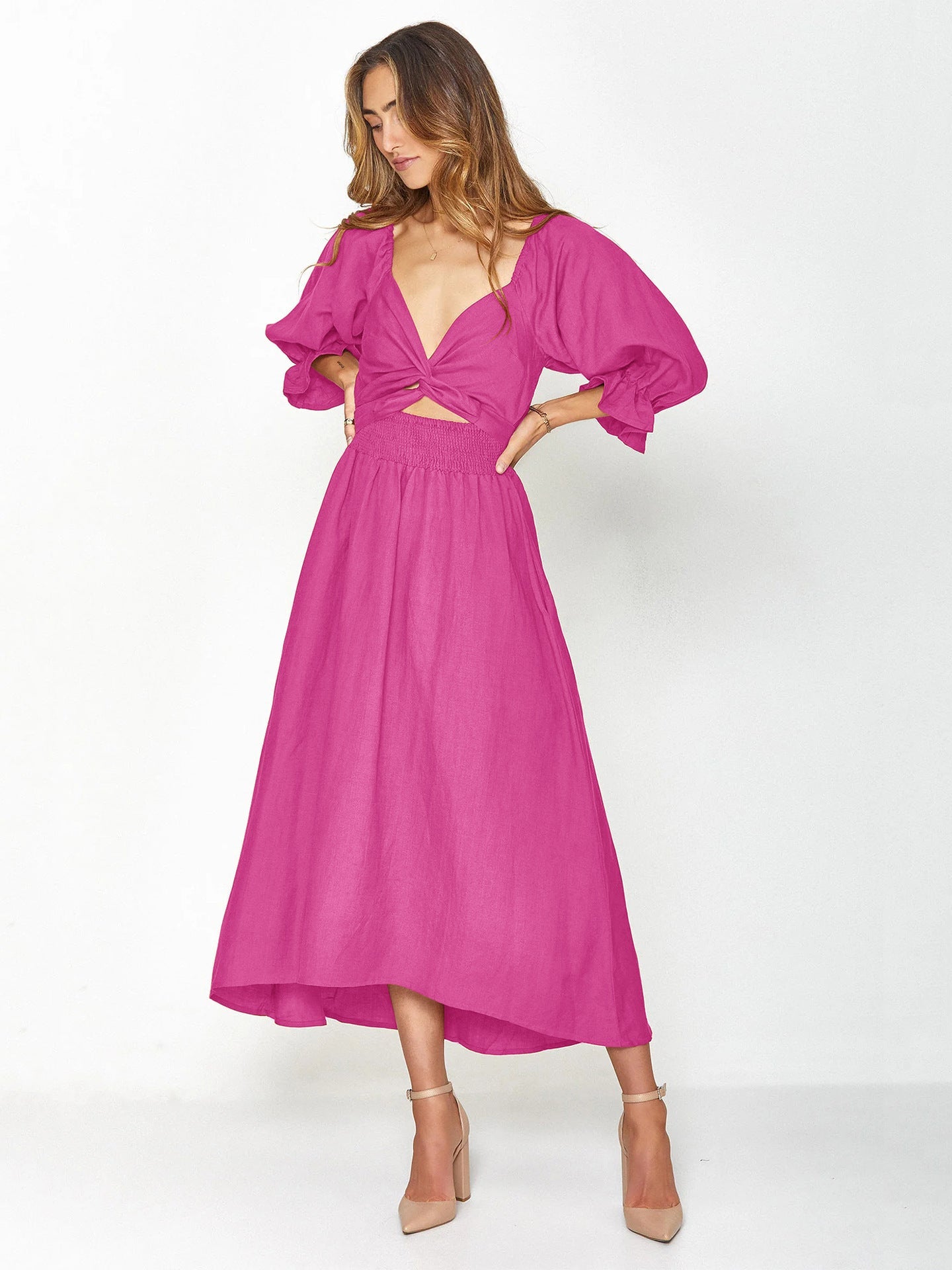 Premium Ruffle Cord Dress