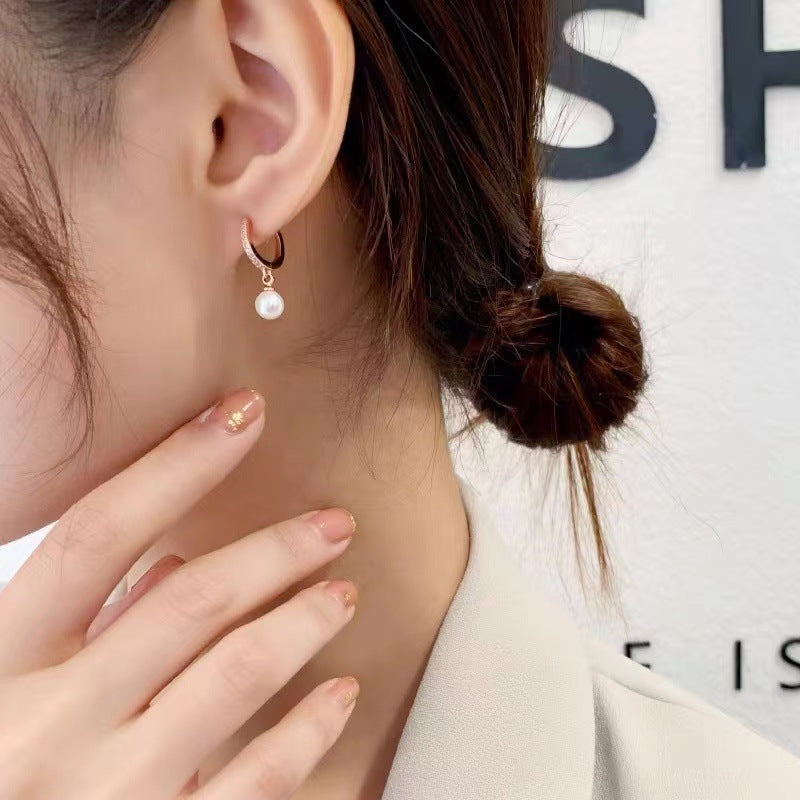 S925 Silver Pearl Earrings