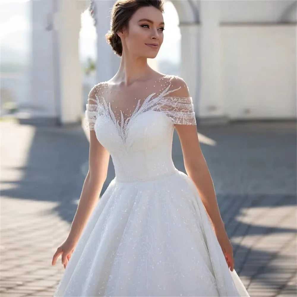 Romantic Off-Shoulder Bridal Look