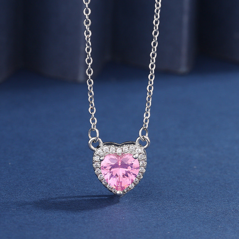 Women's Zircon Necklace Set