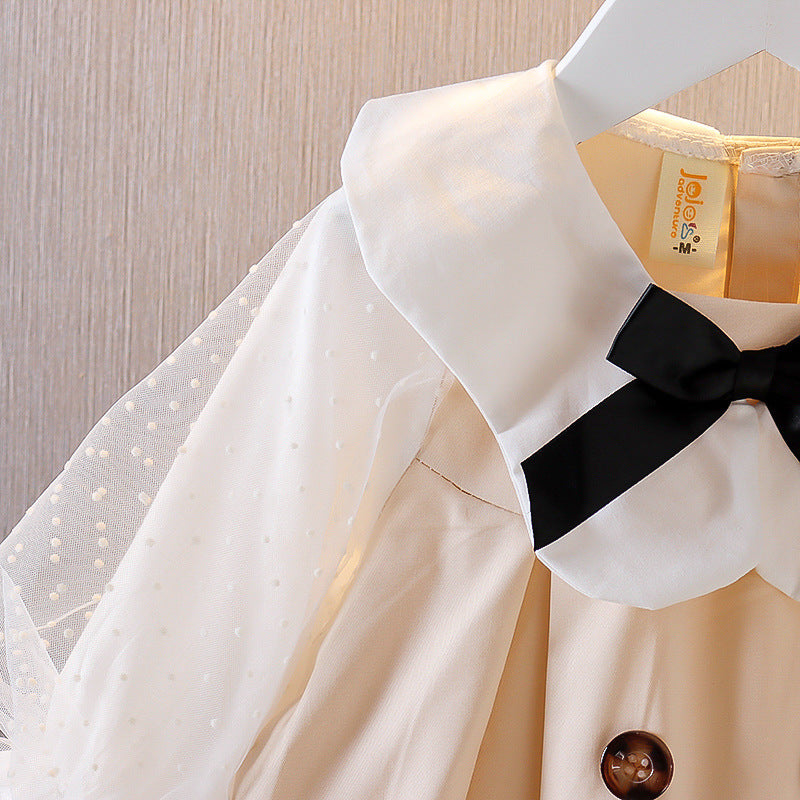 Girls' Spring-Autumn Western Dress