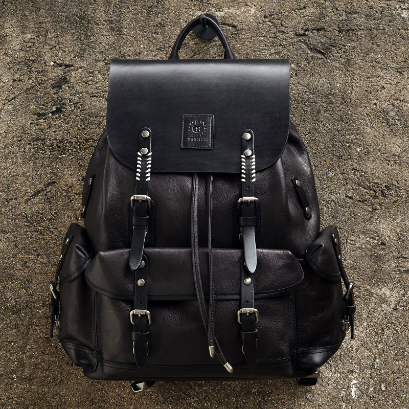 First Layer Leather Men’s Travel Backpack