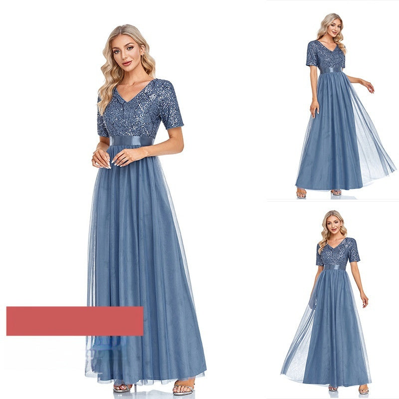 Sparkling A-Line Party Dress