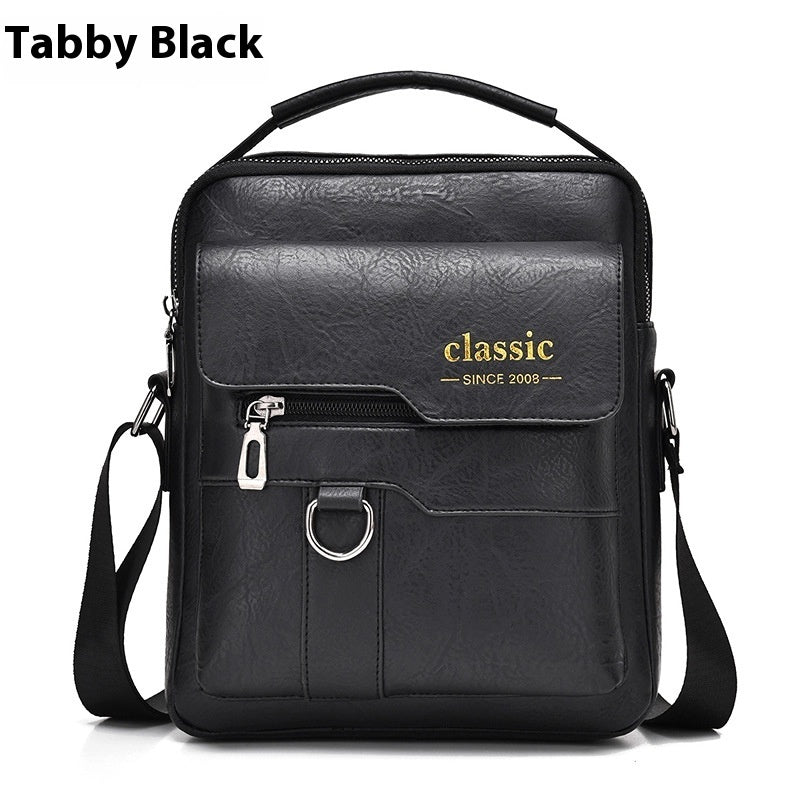 Men’s Retro PU Leather Messenger Bag