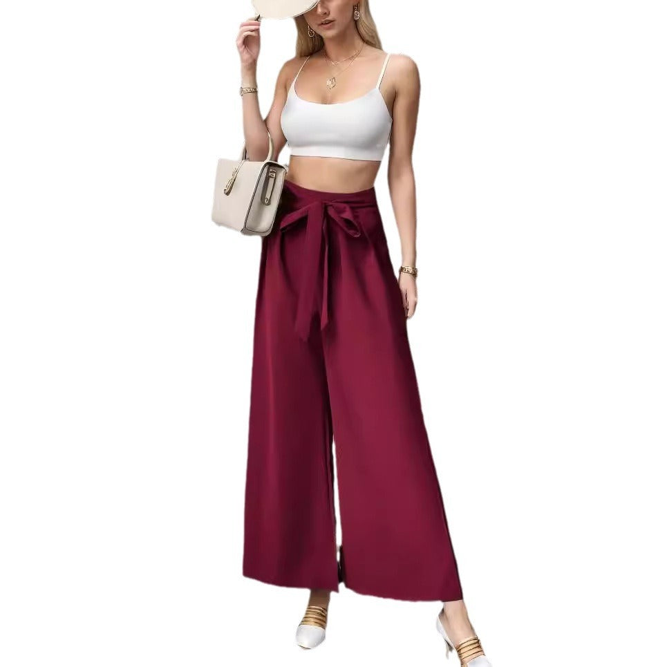 Elegant Tie-Waist Pants
