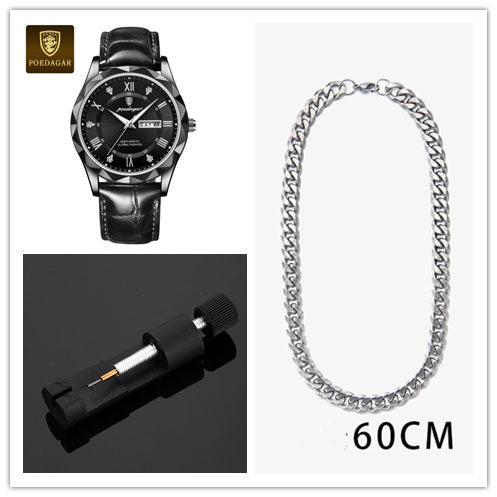 Men's Luxury Leather Quartz Watch