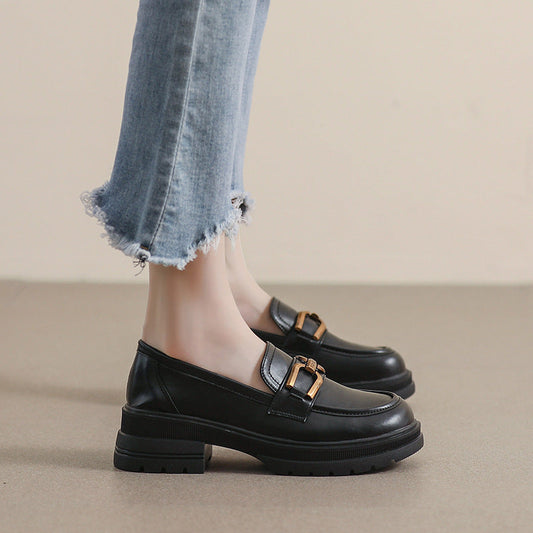 Women’s Thick Heel Soft Pumps