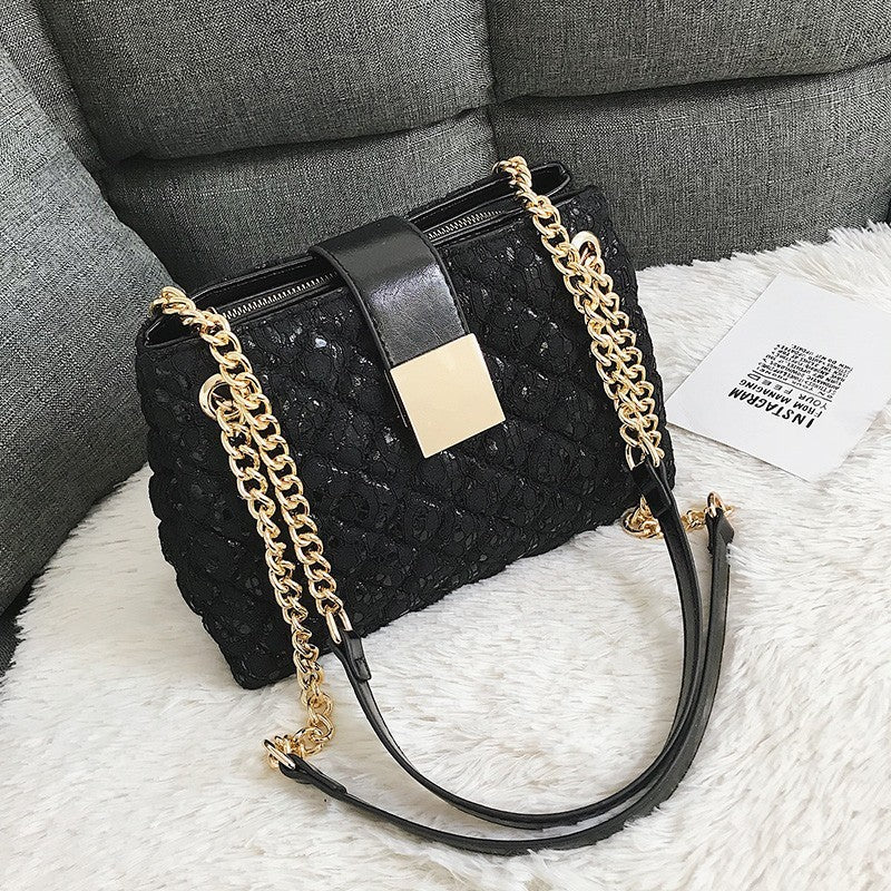 Vintage Lace Chain Shoulder Bag