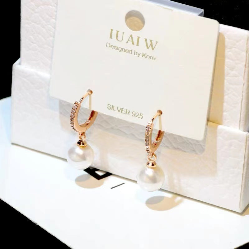 S925 Silver Pearl Earrings