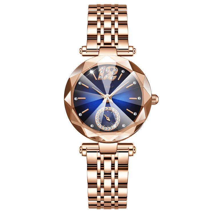 Women’s Fashion Diamond Gradient Glass Watch