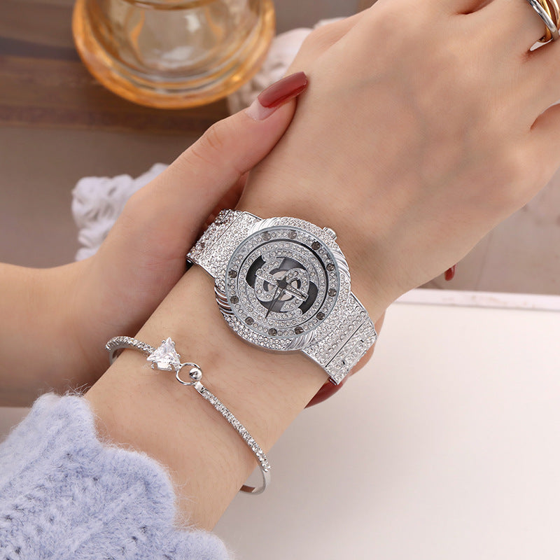 Colorful Rotating Waterproof Women's Watch