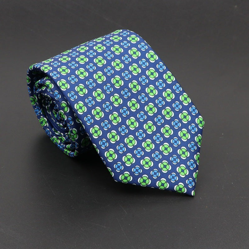 Super Soft Bohemian Silk Tie Men’s Fashion 75mm Necktie