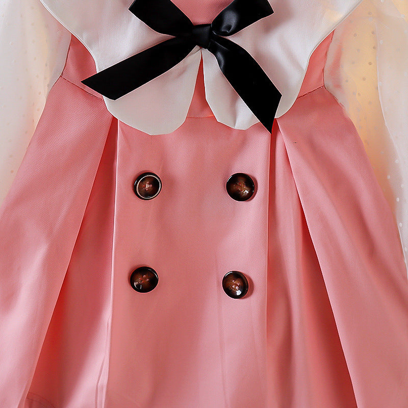 Girls' Spring-Autumn Western Dress