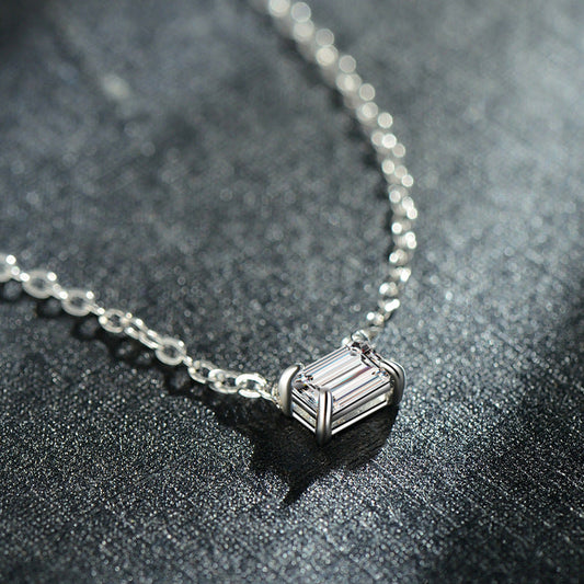 Fashion Rectangular Zircon Necklace For Women