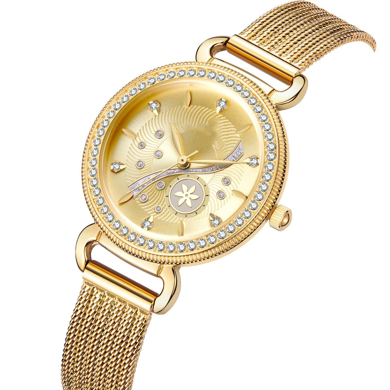 Diamond Steel Mesh Watch