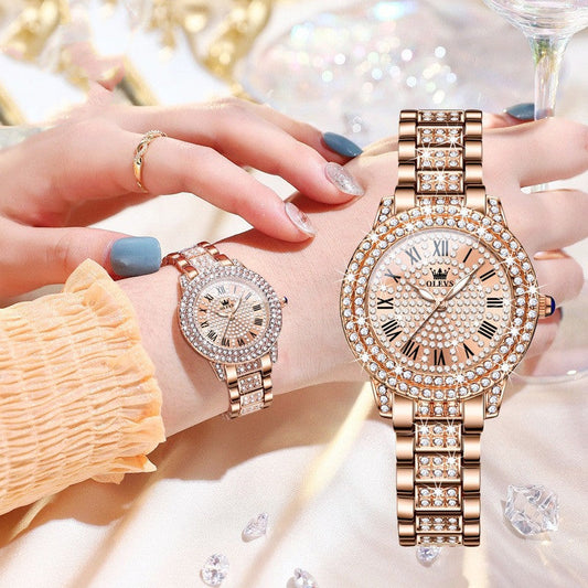 Diamond Trendy Ladies OLEVS Watch