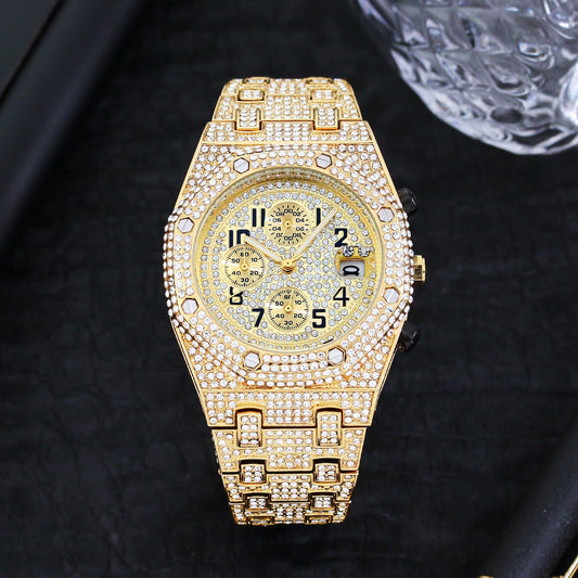 Men’s Diamond Sports Quartz Watch