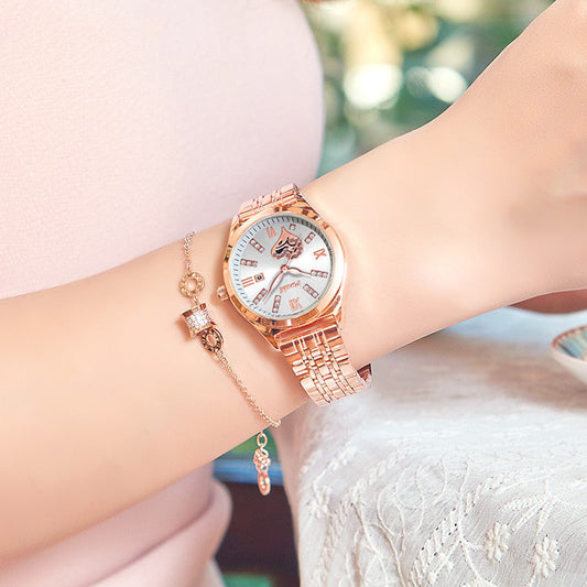 Women’s Waterproof Luminous Calendar Watch