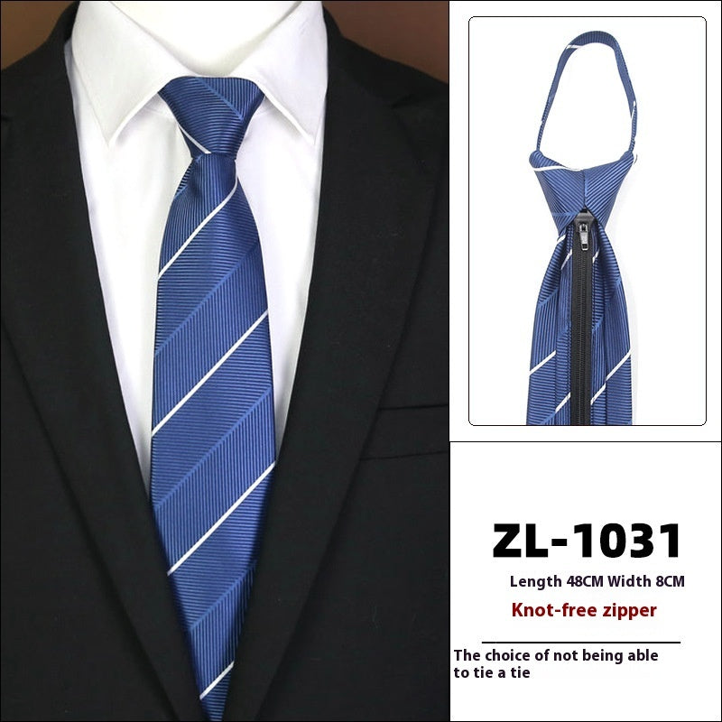 Men's Business Zipper Tie