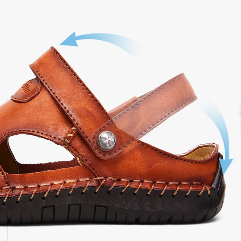 Men's Summer Closed-Toe Adjustable Sandals