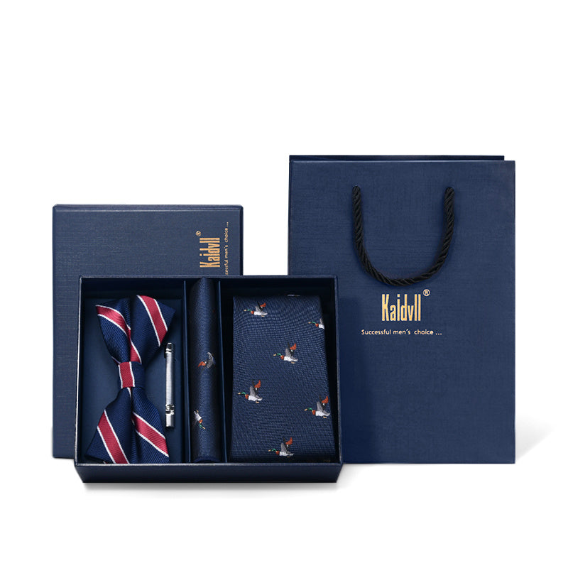 Embroidered Tie Formal Suit Set