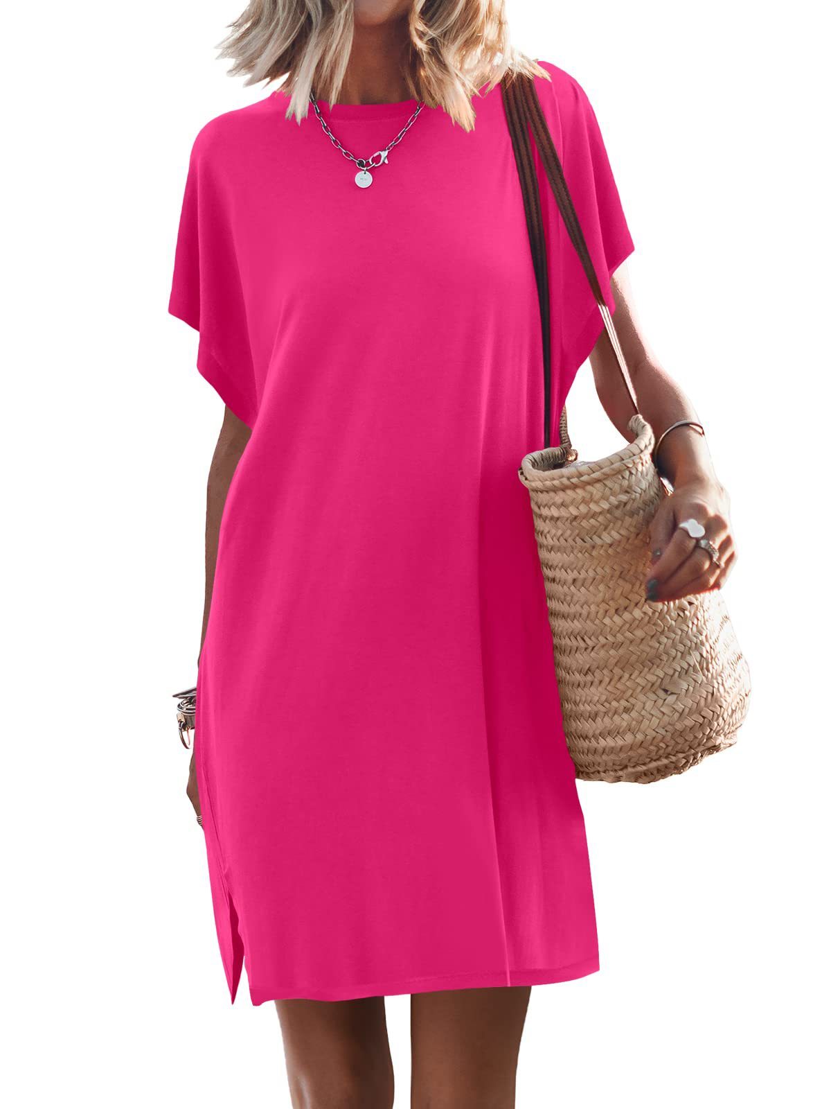 Batwing Sleeve Casual Dress