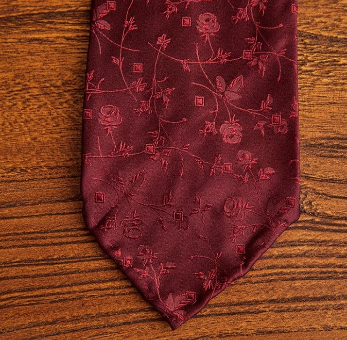 Handmade Silk Jacquard Wool Tie