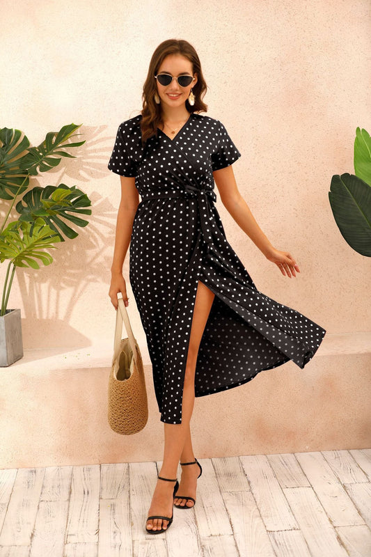 Bohemian Polka Dot Dress